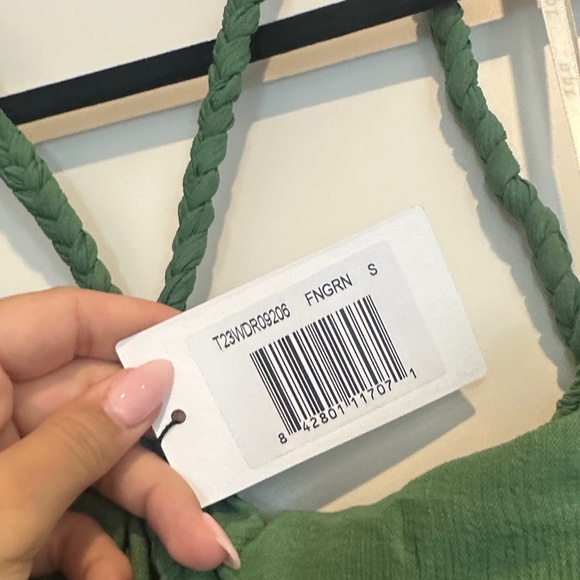 OPI Strapless Green Maxi Dress - Picture 3 of 5